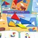 Дерев'яна розвиваюча головоломка танграм магнітний Tooky Toy TF642 фото 3