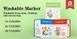 Миючі маркери Mobee 12 кольорів P605/12 фото 7