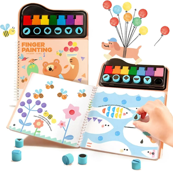 Набір для малювання пальчиками Геометричні фігури, Mirola kids  MK95652 фото