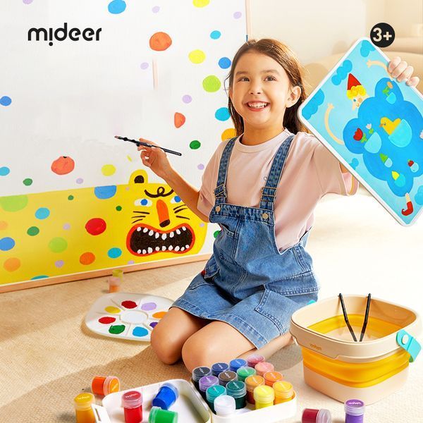 Набір гуашевих фарб з відерцем Mideer MD2284 фото