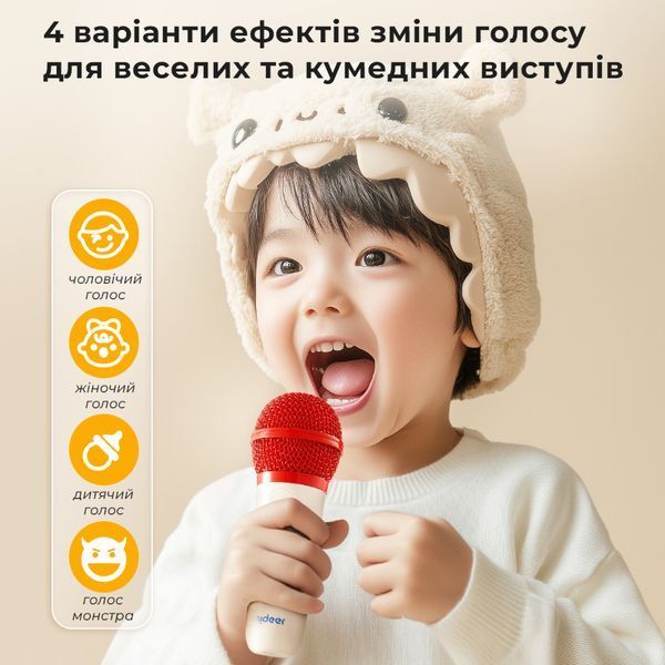 Портативна bluetooth колонка з караоке Mideer MD1600 фото